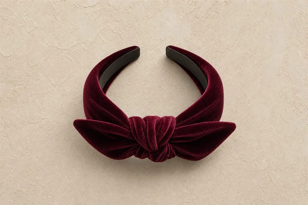 Édition Bandeau Cheveux Noué Velours Essentiel