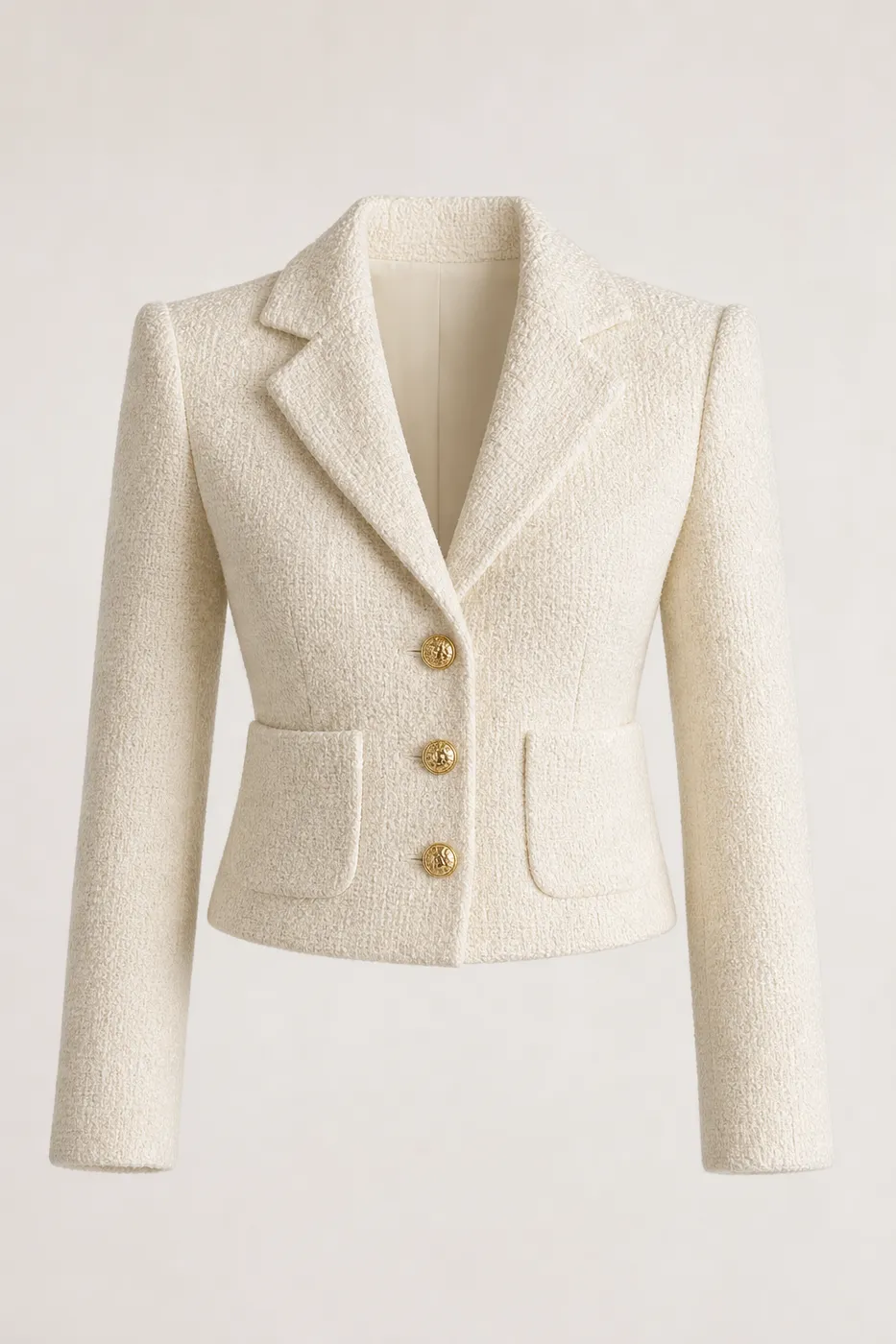 Blazer Structuré en Laine Bouclée — Iconique