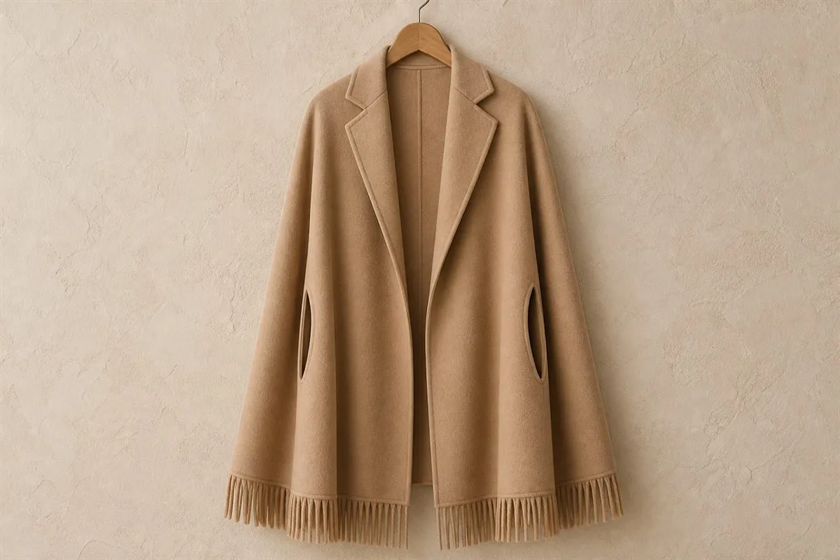 Cape Oversize en Pure Laine