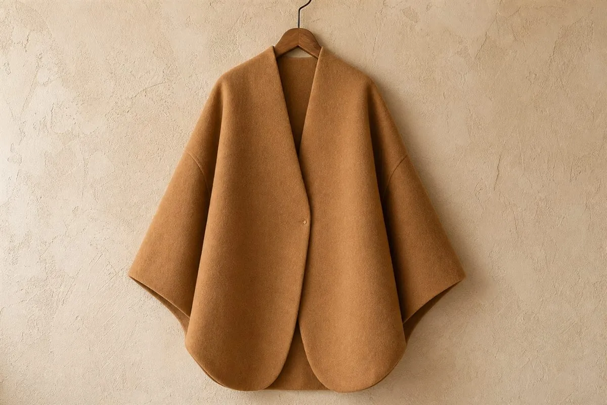 Édition Manteau Cocoon en Cachemire Mélangé Signature